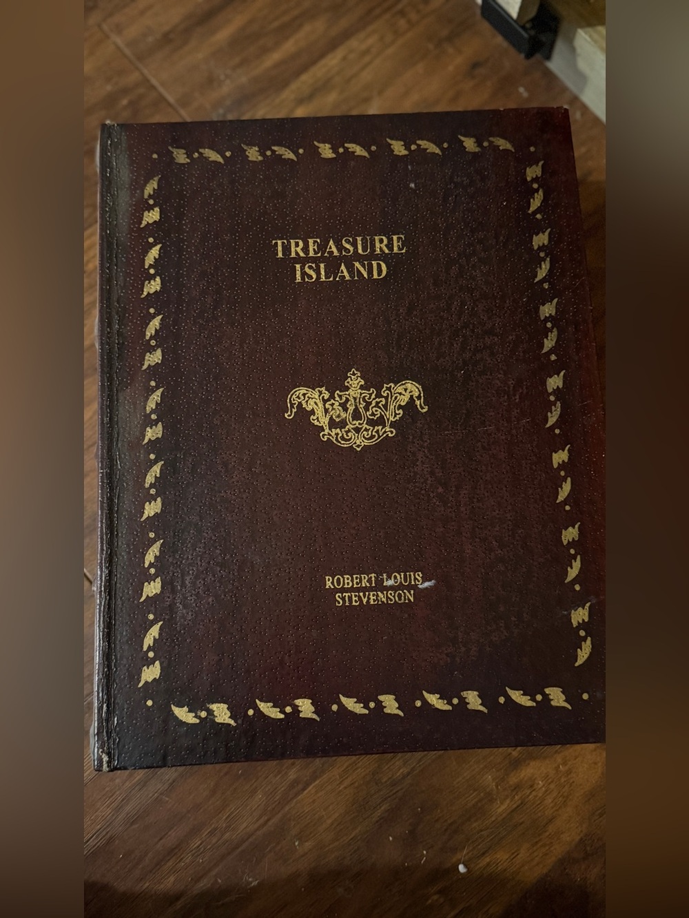 Treasure Island Hardcover Book - Dark Brown with Gold Foil